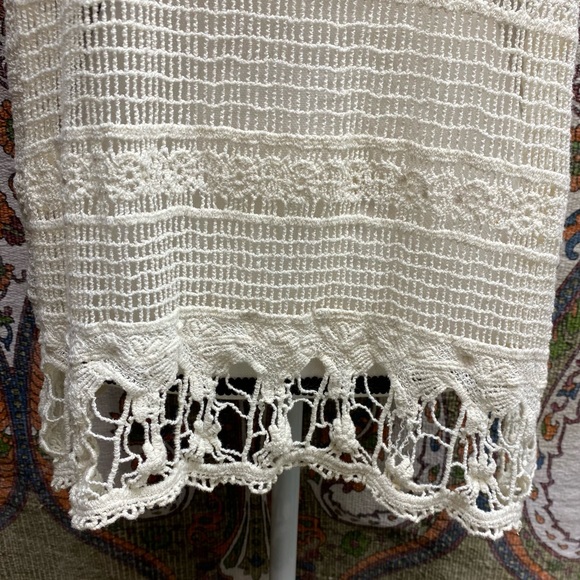 Forever 21 Ivory Open Knit / Crochet Ivory Tank - Picture 6 of 16